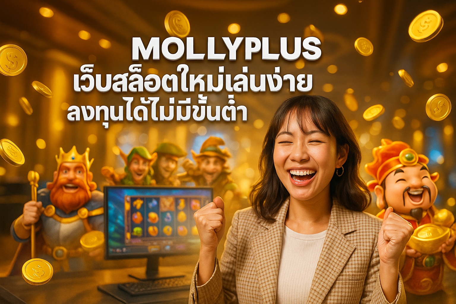 MOLLYPLUS เว็บสล็อตใหม่เล่นง่าย ลงทุนได้ไม่มีขั้นต่ำ